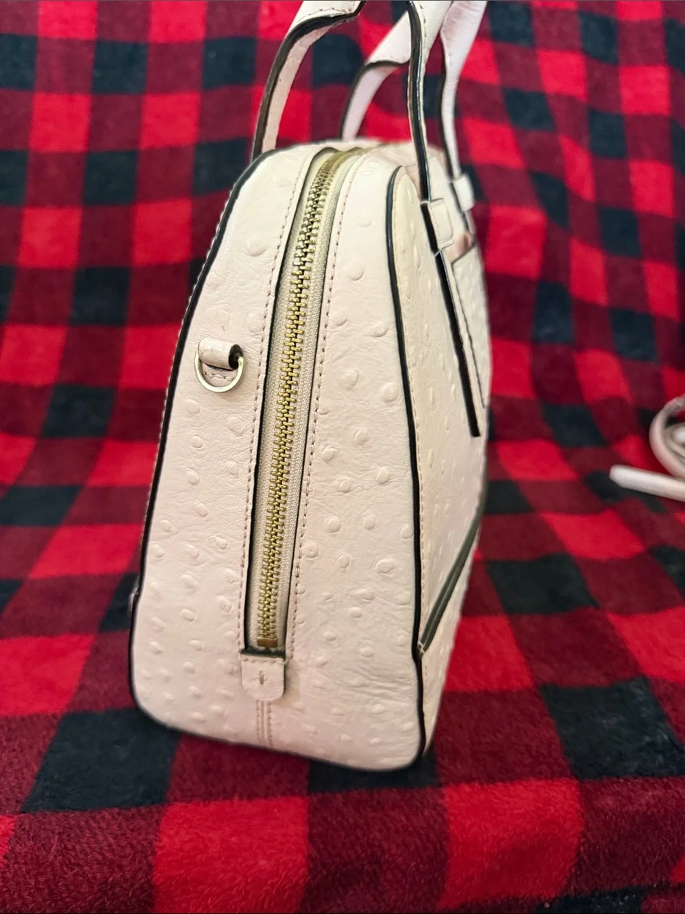 Kate Spade Riverside Street Ostrich Small Felix Satchel